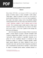 Sacrul Şi Profanul În Lumea Modernă' - Referat