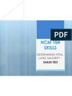 Determinining Fetal Lung Maturity