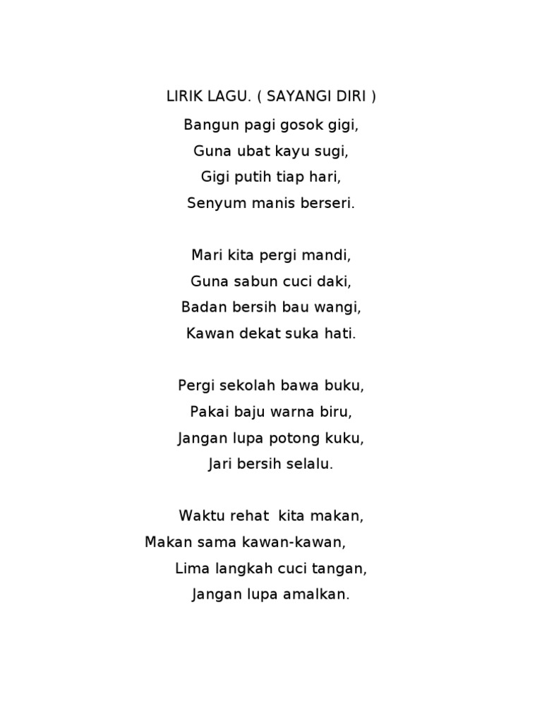 Lirik Lagu Pdf