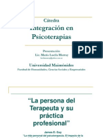 Clase La Persona Del Terapeuta