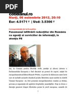 INFILTRAREA REDACȚIILOR CU OFIȚERI ACOPERIȚI