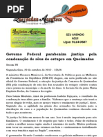 Governo Federal parabeniza justiça pela condenação de réus do estupro em Queimadas