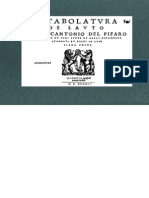 PIFARO, M. Del - Intabolatura de Lauto Di Marcantonio Del Pifaro (Antonio Gardane, Venetia 1546) (Facsimile Italian Lute Tablature)