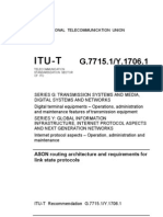 Itu-T: ASON Routing Architecture and Requirements For Link State Protocols