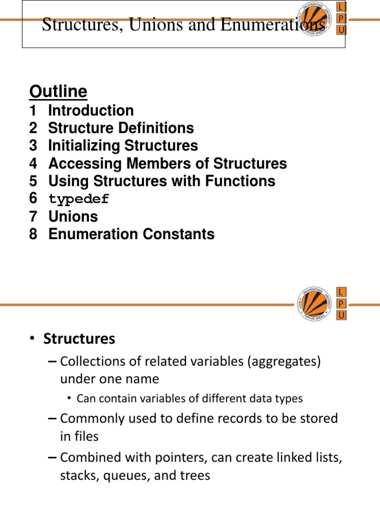 C++ Structures, Unions, and Enums Guide | PDF | Data Type | Areas Of ...