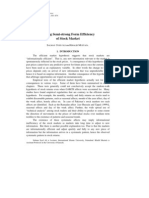 Testing Semi-Strong Form Efficiency of Stock Market: 40: 4 Part II (Winter 2001) Pp. 651-674