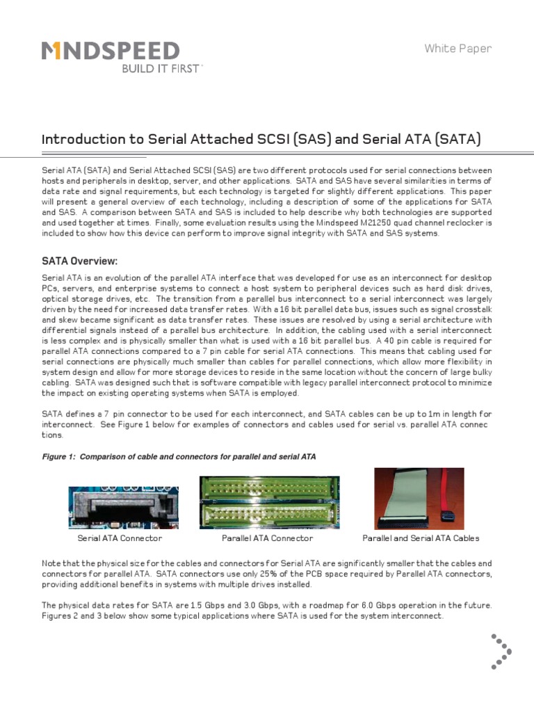 Introduction To Serial Attached SCSI (SAS) and Serial ATA (SATA) PDF