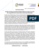 Cumplir 18 Meses Sin Brotes de Fiebre Aftosa en El País Es La Meta de La Segunda Fase de Vacunación Contra Esta Enfermedad