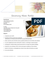 Savoury Ham Rolls