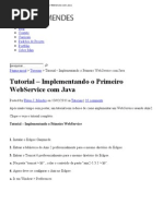 Tutorial – Implementando o Primeiro WebService com Java