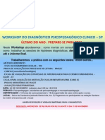 Workshop Do Diagnóstico Psicopedagógico Clinico - SP