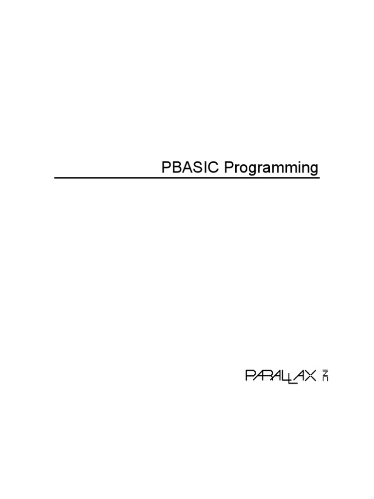 PBASIC Programming | Download Free PDF | Control Flow | Basic