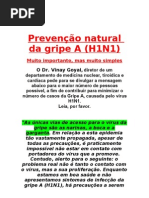 Prevenção natural da gripe A