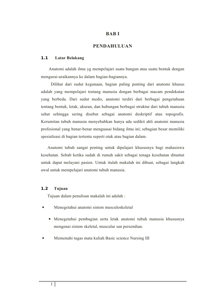 Makalah Sistem Muskuloskeletal