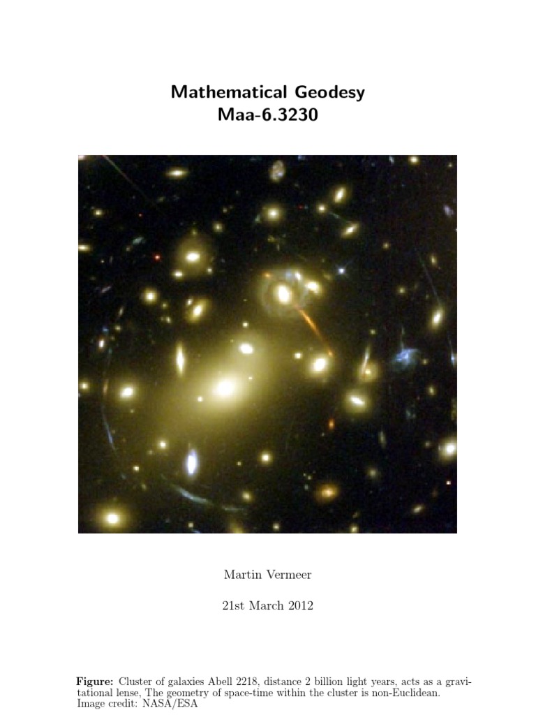 Mathematical Geodesy | PDF