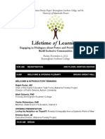 2012 Lifetime of Learning Agenda