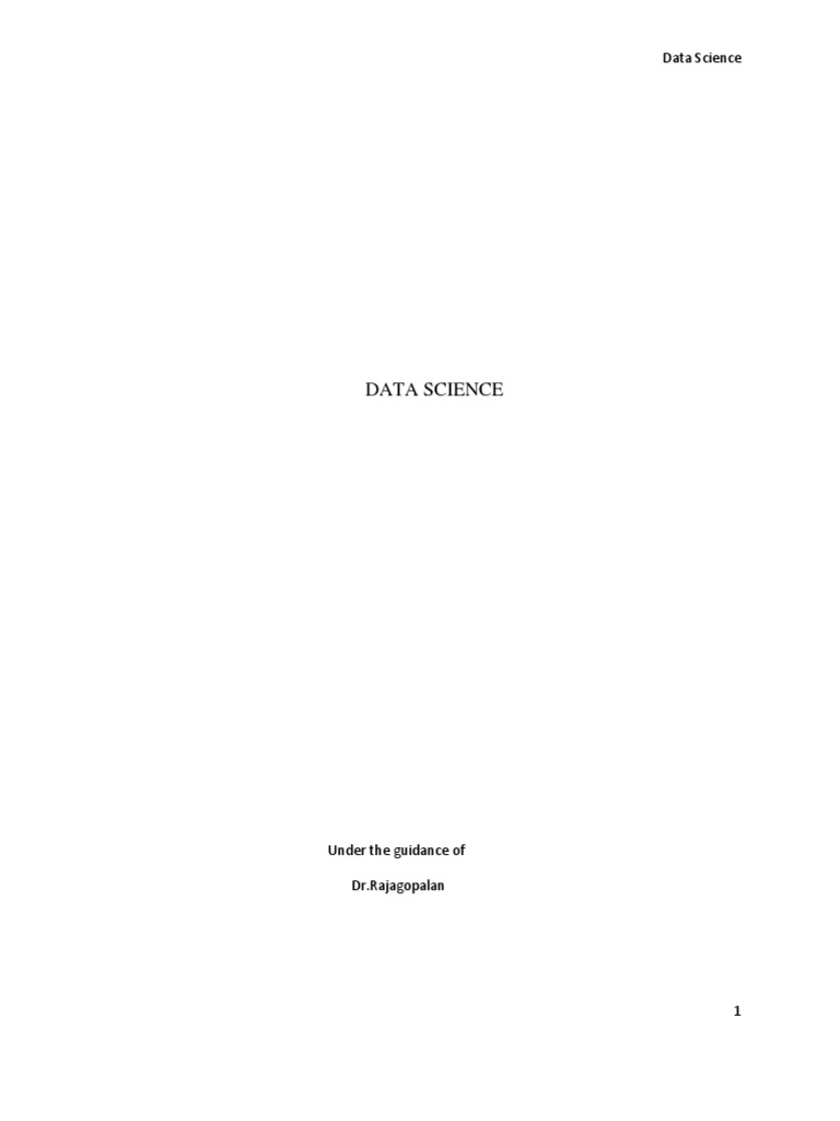 Datascience Final Paper | PDF | Apache Hadoop | Analytics