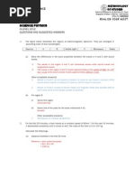 2012 OLevel Science Physics Paper 2 Questions and Answers