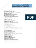 2AM - I Wonder If You Are Hurt Like Me (너도 나처럼) with Indonesian translation