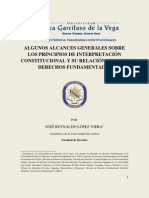 Algunos alcances generales sobre los principios de interpretación constitucional y su relación con los Derechos Fundamentales