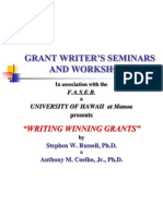 Grant Writer's Seminars and Workshops