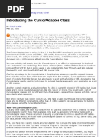 DevX_ Introducing the CursorAdapter Class