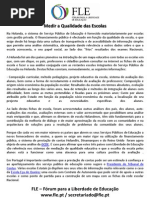 Medir a Qualidade Das Escolas...
