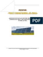 Prezentare Proiect Fotovoltaic Galbenu