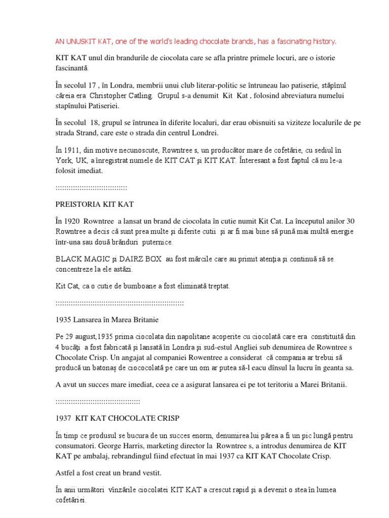 Kit Kat | PDF