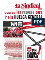 Gaceta Sindical Huelga General 14N