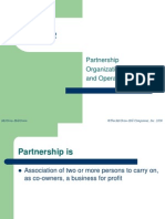 Partnership Organization and Operation