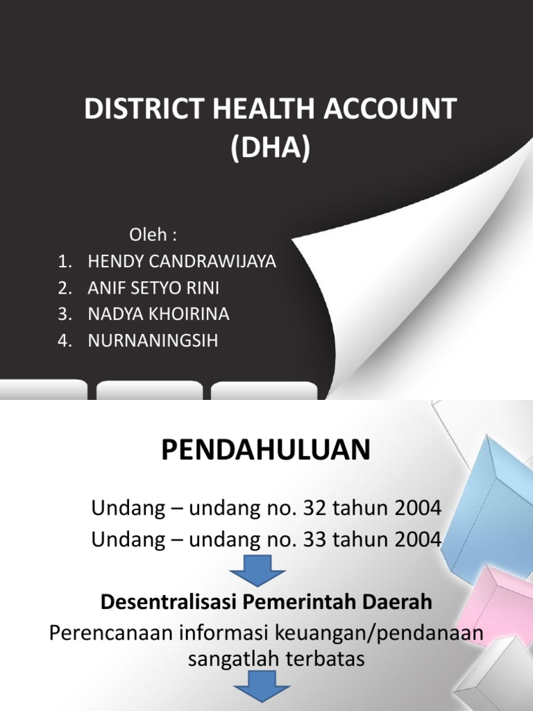 District Health Account (Dha) | PDF | Ilmu Sosial