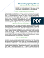 Microbial Fingerprinting Fact Sheet