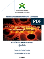 Tratamentos Térmicos e Termoquimicos