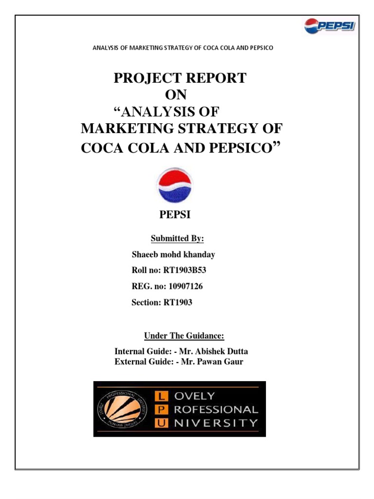 Pepsi vs Coca-Cola Marketing Analysis | PDF | Alcoholic Drinks | Pepsi