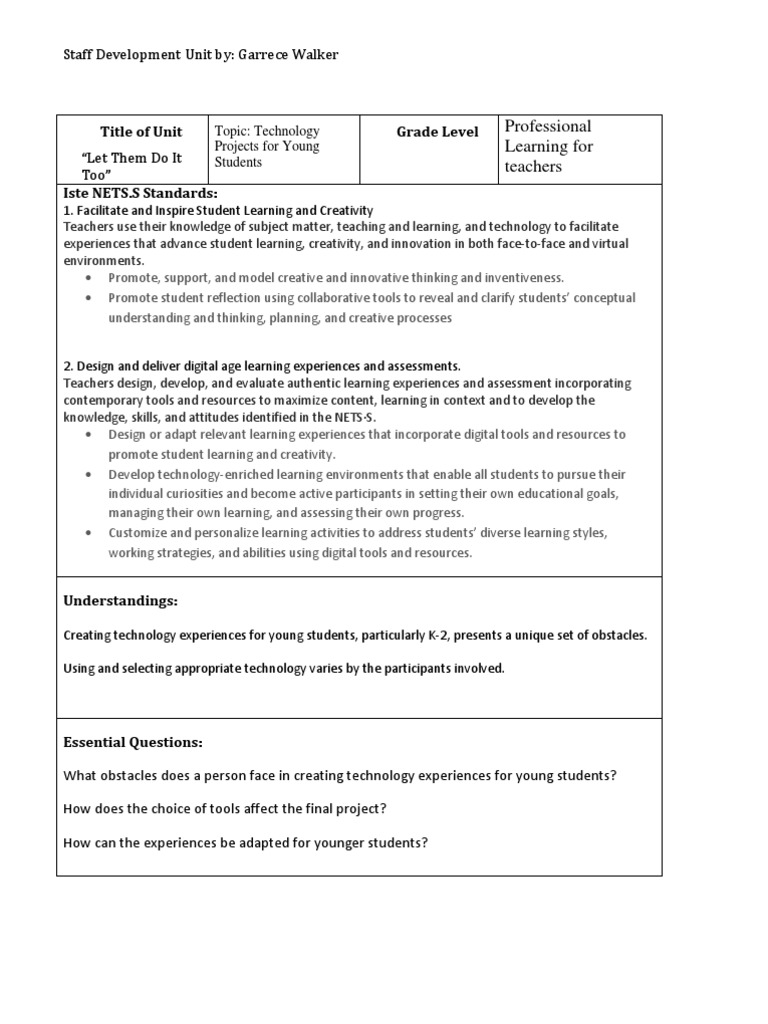 Staff Development PDF Creativity Learning