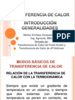 Cap 1 Generalidades Transferencia de Calor, Este Si Sirve