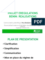 BENIN - Realisations