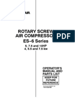 Rotary Screw ES - 6 Series Air Compressor: 5, 7.5 and 10HP 4, 5.5 and 7.5 KW