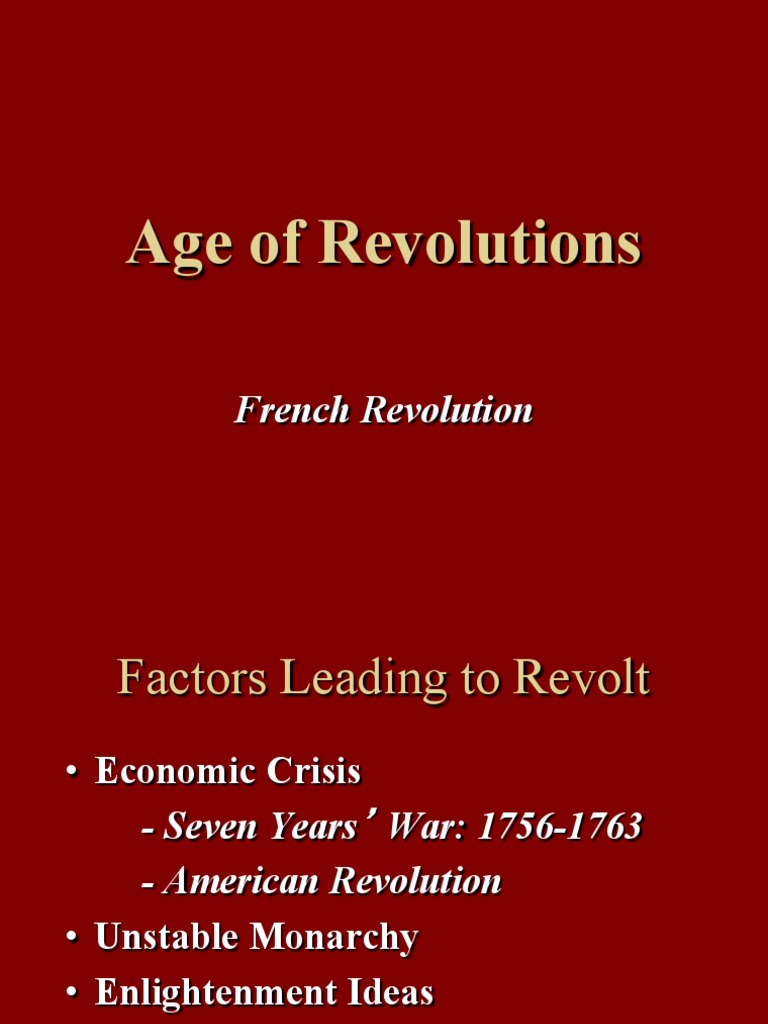 Causes and Events of the French Revolution | PDF | Reign Of Terror ...