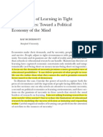 The Passions of Learning in Tight Circumstances: Toward A Political Economy of The Mind (Annotated)