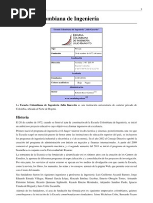 Escuela Colombiana De Ingenieria Ciencia Y Tecnologia Tecnologia