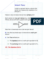 Microwave Network Theory