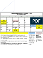 December 2012 Calendar