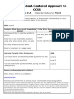 RI.3.1 A Student-Centered Approach To CCSS: Content Area: ELA Grade Level/Course: Third