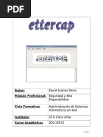 Download Tutorial Ettercap by lokojano_2011 SN112648792 doc pdf