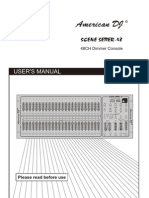 American DJ SCENE SETTER-48 48CH Dimmer Console User's Manual