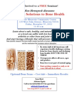 Osteoporosis Seminar Flyer