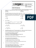 FIITJEE CPPs(Atomic Structure)