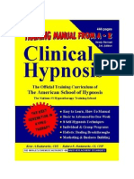 Clinical Hypnosis Hypnotherapy Training Manual 